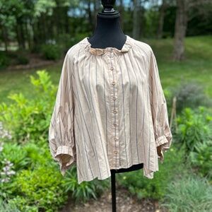 European Cotton Blouse from Kazimierz  Poland